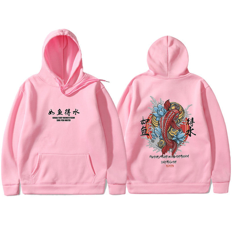 Hip Hop Hoodie Ukiyoe Streetwear