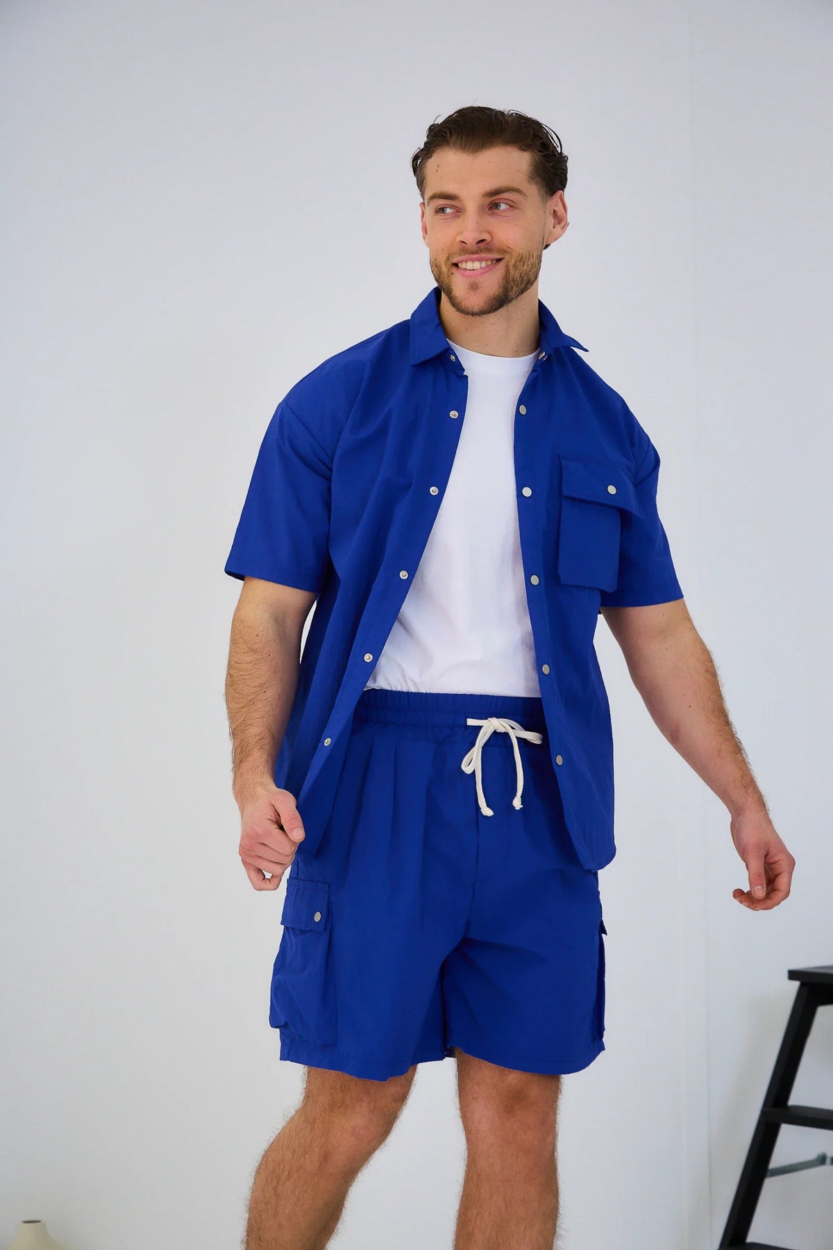 Cargo Shirt and Shorts Set
