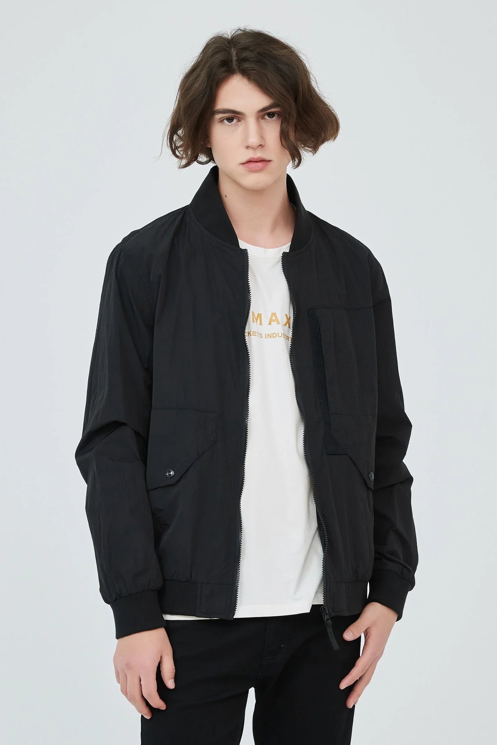 Men's mid-season jacket short