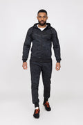 Bi-color jogging set with hood