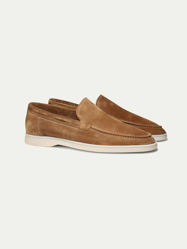DARK BEIGE YACHT SHOES