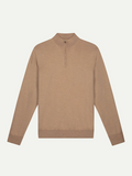 HALF ZIPPER SWEATER BEIGE