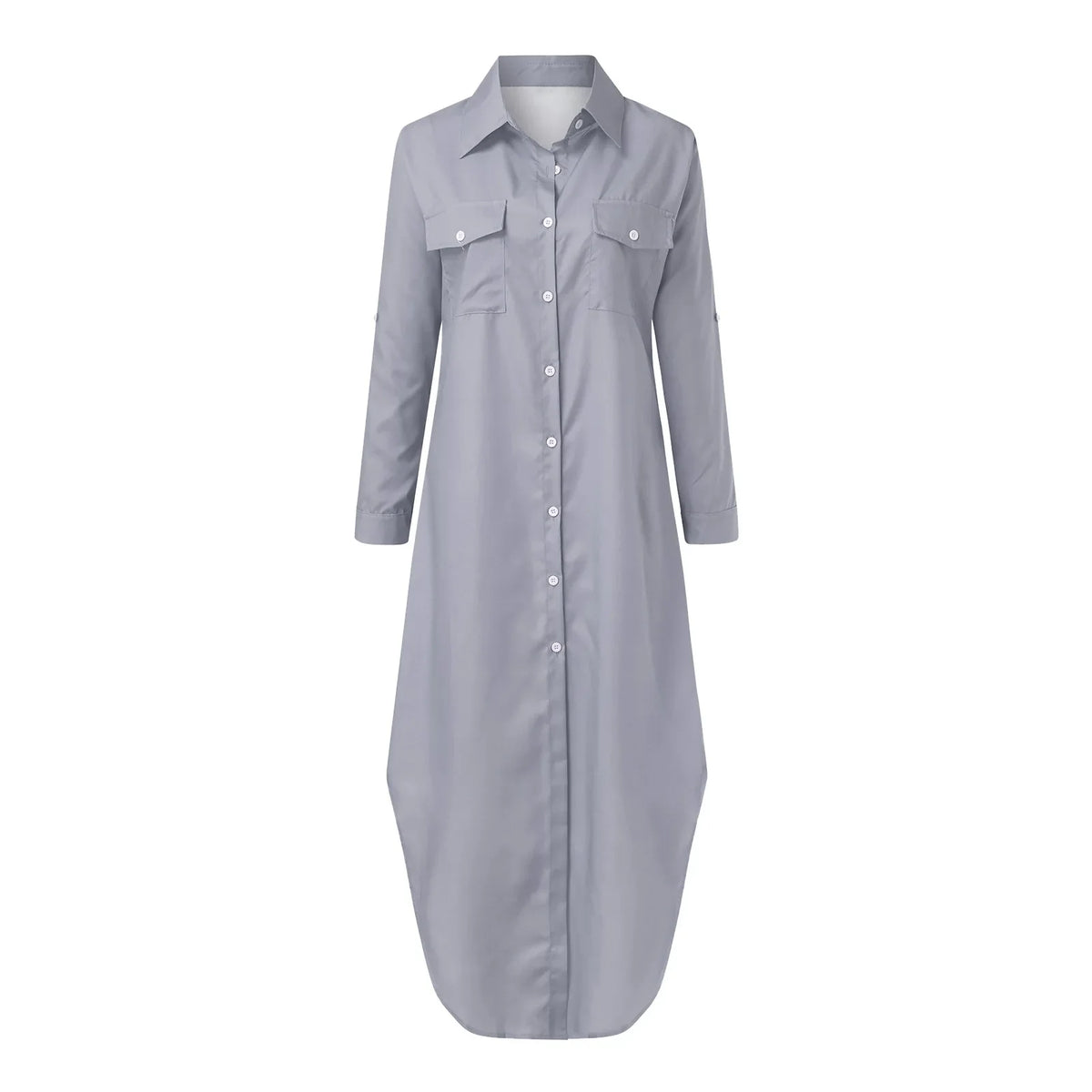 Cardigan Dress Casual Irregular Women Maxi Dress