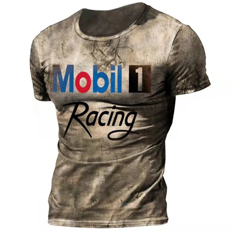Vintage T Shirts for Men 3D Print  American Tee Top