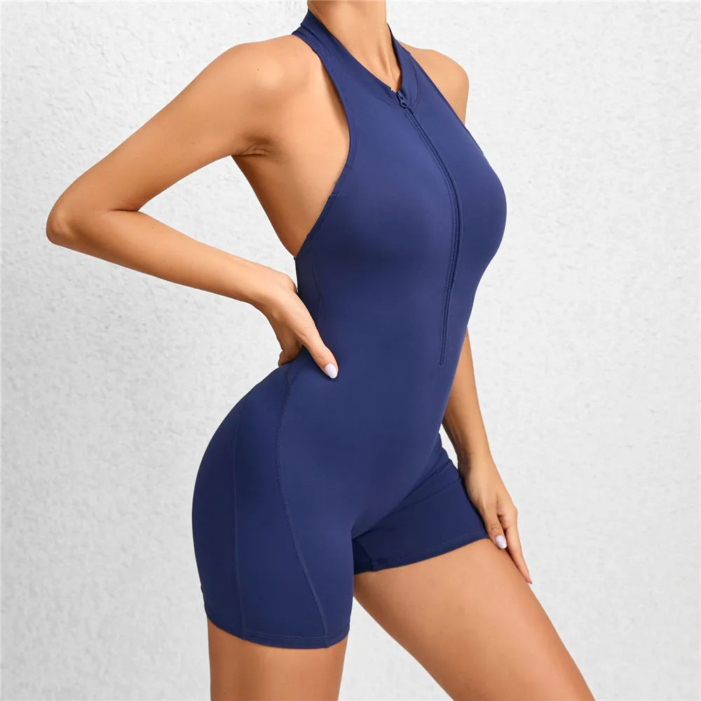 Zipper Women Tracksuit Pad Yoga Set