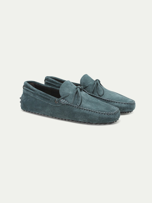 PETROL SUEDE SHOES