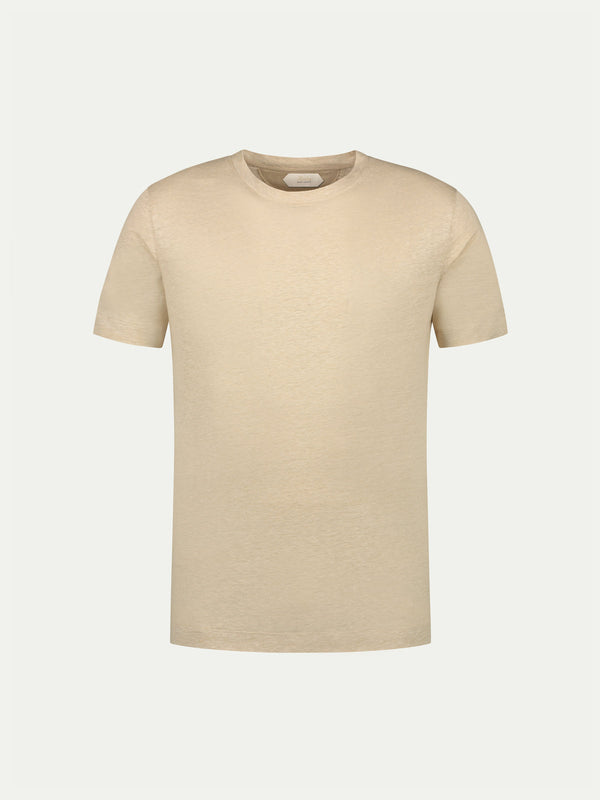 BEIGE LINEN T-SHIRT